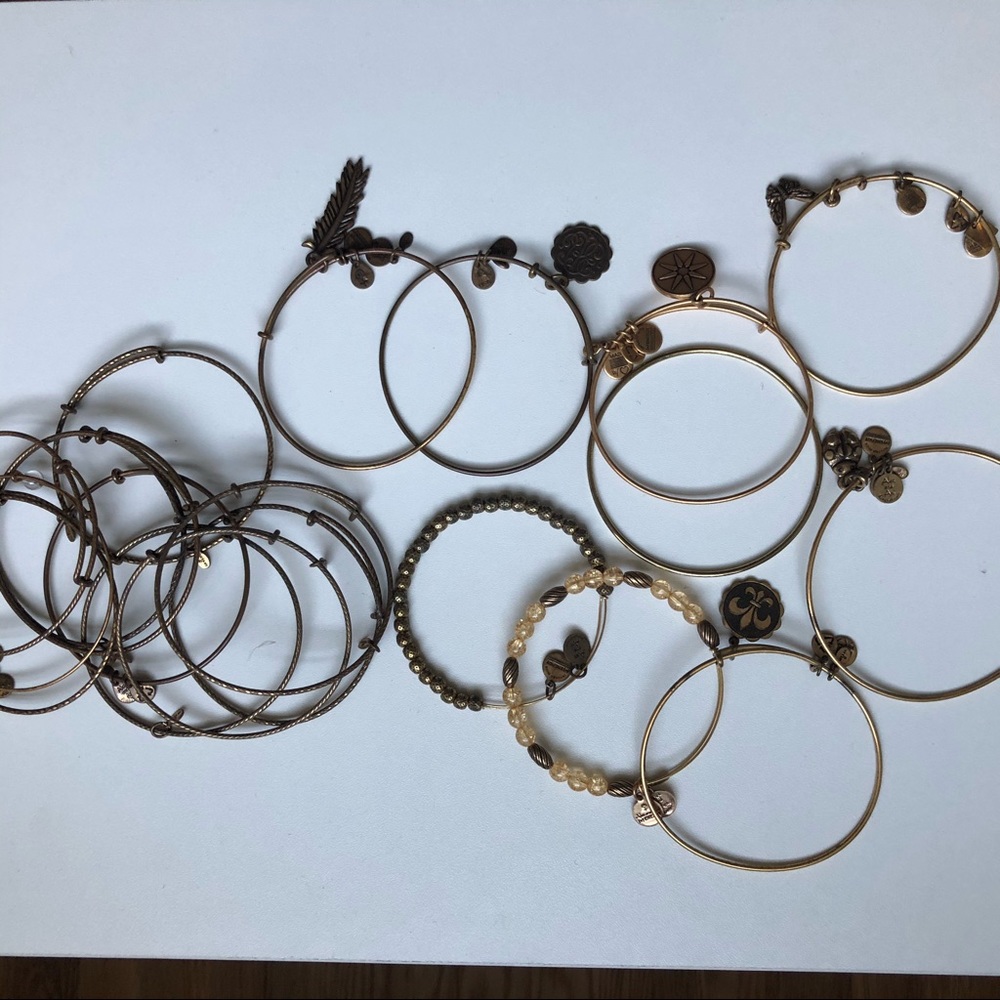 Alex and Ani set of (20) bracelets